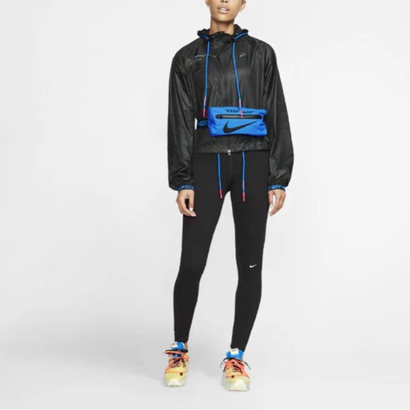 Nike x Off-White Black Crossover Back Arrow Windbreaker Running Jacket - Size: L - Picture 4 of 15